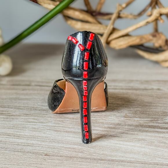 2002 Raine-Just The Right Shoe-Jeweled Heart-Item #25235-Miniature-Collectible - Picture 2 of 9